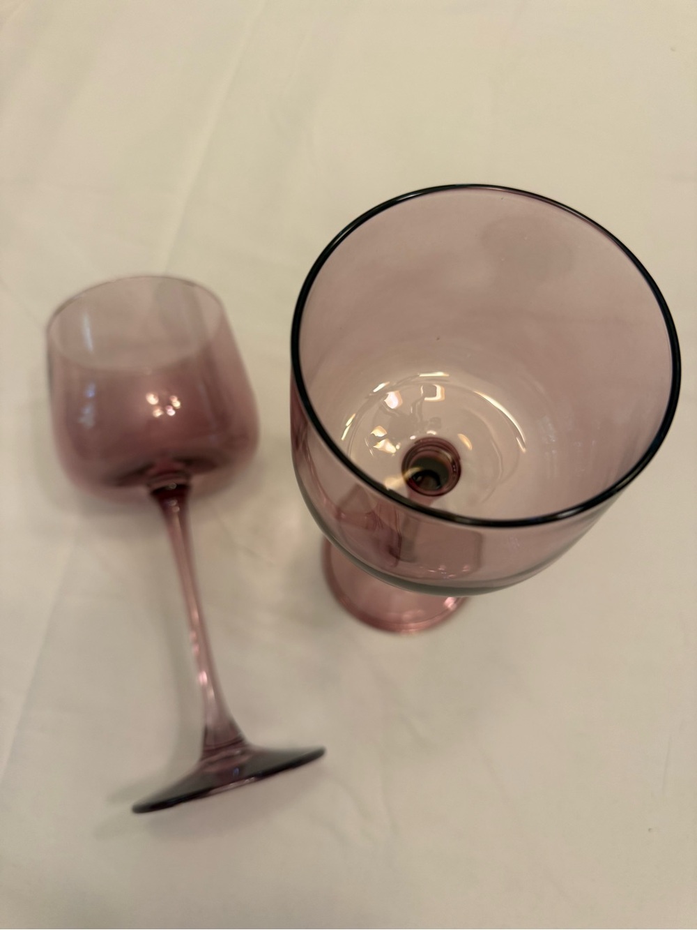 Our Place Lavender-Tinted Stem Wine Glasses - Set of 2